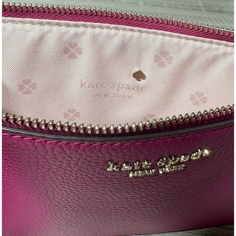 Kate Spade Small Anemone Pink Pebbled Leather Wristlet. Brand New w/ Tags. - Picture 11 of 13
